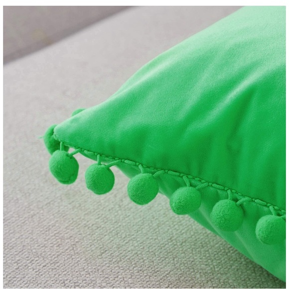 Cute Pompom Fringe Throw Pillow Decorative Covers - Picture 4 of 16